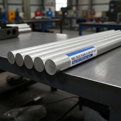 Barra de aluminio redonda sólida 6082 para piezas estructurales resistentes con alta resistencia a la corrosión y tolerancia de precisión ±0.1 mm
