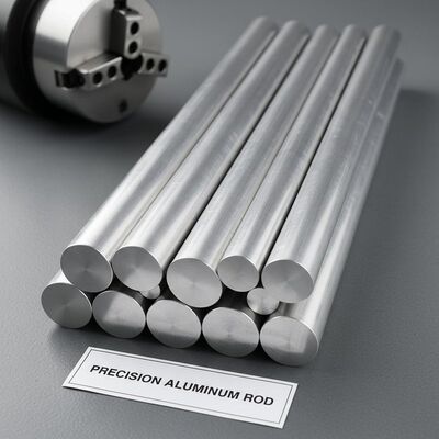 Varilla de aluminio redonda sólida de precisión, tolerancia de ±0,1 mm, alta resistencia a la corrosión para mecanizado CNC