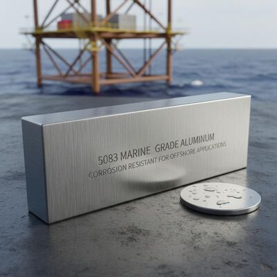 Barra de aluminio de grado marino 5083 resistente a la corrosión para aplicaciones costeras