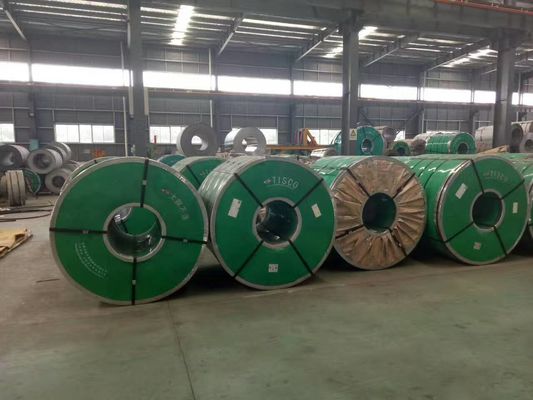 Bobina de acero inoxidable 304 laminada en frío con temperatura de 1/2H 3/4H H para componentes industriales de precisión resistentes a la corrosión