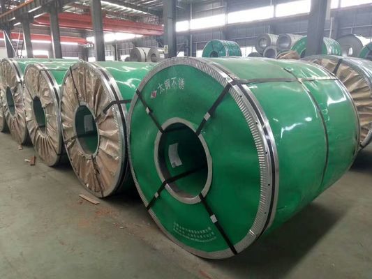 Bobina de acero inoxidable 304 de grado industrial con temple 1/2H 3/4H H para piezas automotrices resistentes a la corrosión y dureza personalizada