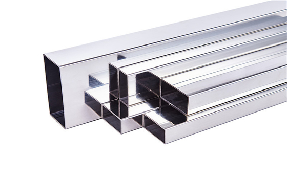 Tubo rectangular de acero inoxidable con borde de hendidura 5*5-150*150 mm