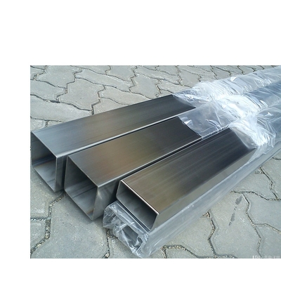 SS202 tubo de acero inoxidable rectangular 304 430 301 inconsútiles