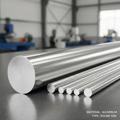 Barras de aluminio redondas sólidas y pulidas resistentes a la corrosión para uso industrial
