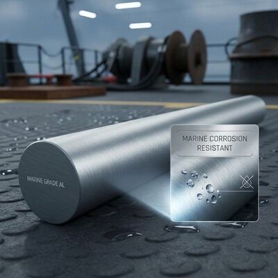 Barra redonda de aluminio 6101-T6 55% IACS Conductor Eléctrico Aleación de Alta Resistencia Para Aplicaciones de Barra Colectora de Subestación