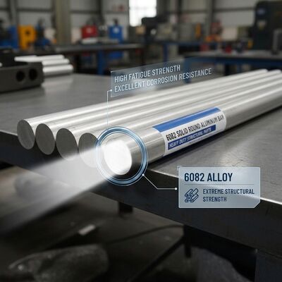 6013-T6 Barras redondas de aluminio soldable aeroespacial Al-Mg-Si-Cu aleación de mayor resistencia que 6061 para piezas del fuselaje