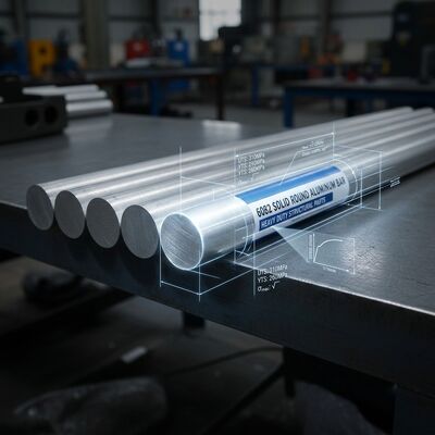 5754-H112 Barras redondas de aluminio de grado químico marino Aleación Al-Mg Excelente soldabilidad para aplicaciones de construcción naval